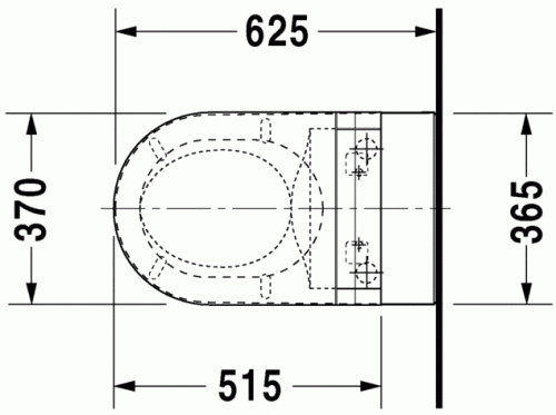 Duravit Darling New fali WC mélyöblítésű, csak SensoWash-sal együtt rendelhető HygieneGlaze felülettel 2544592000