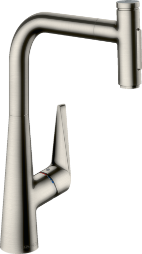 Hansgrohe Talis Select M5117-H300 egykaros konyhai csaptelep kihúzható kifolyóval, rozsdamentes acél 73867800