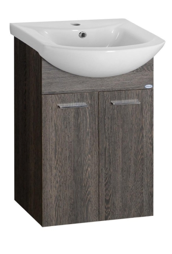 AQUALINE ZOJA mosdótartó szekrény, 2 ajtós, mali wenge 51044