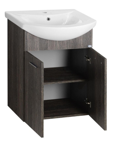 AQUALINE ZOJA mosdótartó szekrény, 2 ajtós, mali wenge 51056