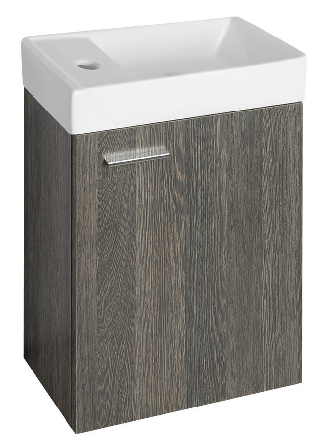 AQUALINE ZOJA mosdótartó szekrény, 39,5x50x22cm, mali wenge 51049MW