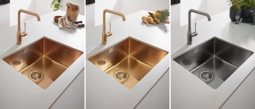 Grohe K700 alulról beépíthető rozsdamentes acél mosogató warm sunset 31574DL0