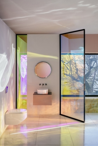 Laufen Sonar mélyöblítésű, perem nélküli fali wc, fehér H8203410000001