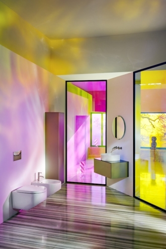 Laufen Sonar mélyöblítésű, perem nélküli fali wc LCC felülettel H8203414000001