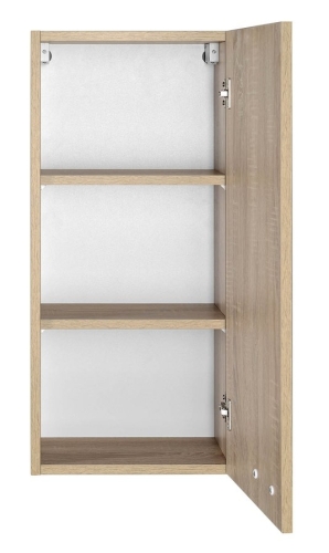 AQUALINE ZOJA/KERAMIA FRESH felső szekrény, 35x76x23cm, platina tölgy 50336