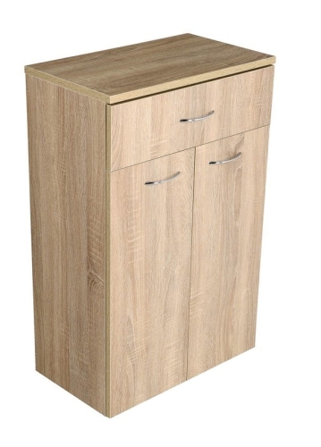AQUALINE ZOJA/KERAMIA FRESH állószekrény, fiókokkal, 50x78x29cm, platina tölgy 50315