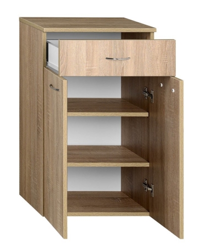 AQUALINE ZOJA/KERAMIA FRESH állószekrény, fiókokkal, 50x78x29cm, platina tölgy 50315