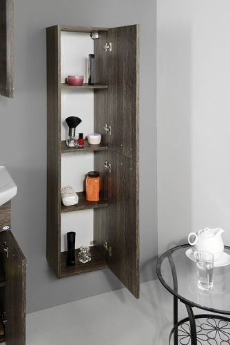 AQUALINE ZOJA/KERAMIA FRESH állószekrény, 30x140x25cm, mali wenge 51156