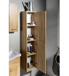 AQUALINE ZOJA/KERAMIA FRESH állószekrény, 30x140x25cm, platina tölgy 51157