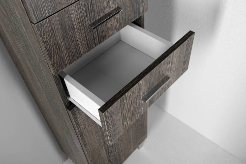 AQUALINE ZOJA állószekrény fiókkal, 35x184x29cm, mali wenge 51221