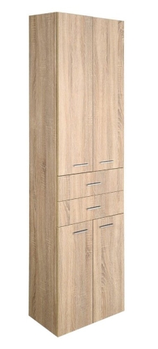 AQUALINE ZOJA állószekrény fiókkal, 50x184x29cm, platina tölgy 51296
