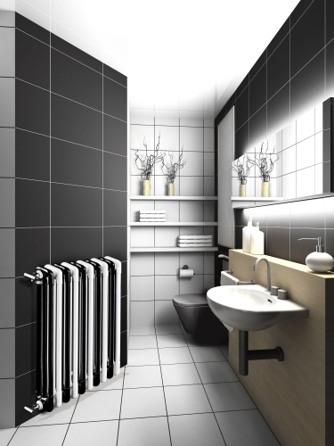 Radeco Trex 1200/15 design csőradiátor (2465 W, fehér, 1266x702 mm)