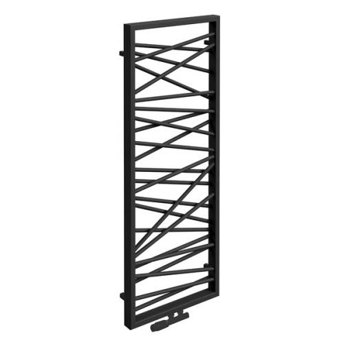 Radeco Spider1 design törölközőszárítós csőradiátor (1025 W, fekete, 1600x530 mm)