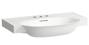 Laufen THE NEW CLASSIC 80x48 cm mosdó három csaplyukkal, fehér H8138550001081
