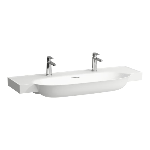 Laufen THE NEW CLASSIC 120x48 cm mosdó három csaplyukkal, fehér H8138580001081