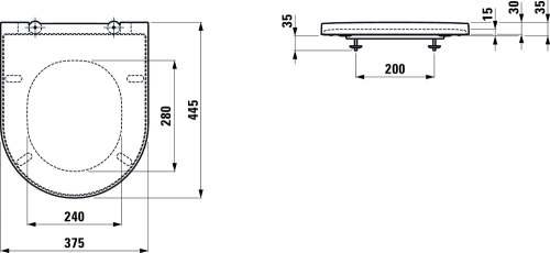 Laufen KARTELL BY LAUFEN wc ülőke, fehér H8913320000001