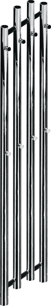 Radeco TUBO 1 RM design fűrdőszobai csőradiátor (490 W, rozsdamentes, 1620x290 mm)
