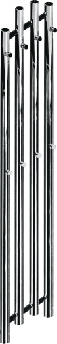 Radeco TUBO 1 RM design fűrdőszobai csőradiátor (490 W, rozsdamentes, 1620x290 mm)