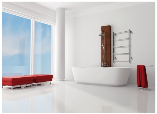 Radeco ESFERA ANTIK design fűrdőszobai csőradiátor (220 W, antik, 910x560 mm)