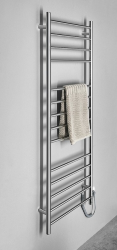 Sapho REDONDO 600x1500mm elektromos törölközőszárító radiátor időzítővel, inox ER250T