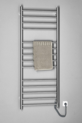 Sapho REDONDO 600x1500mm elektromos törölközőszárító radiátor időzítővel, inox ER250T