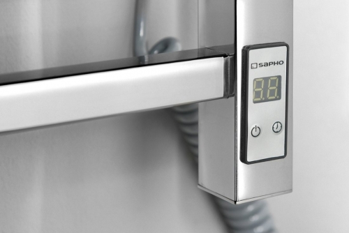 Sapho ESKINADO 600x1500mm elektromos törölközőszárító radiátor időzítővel, inox ER450T