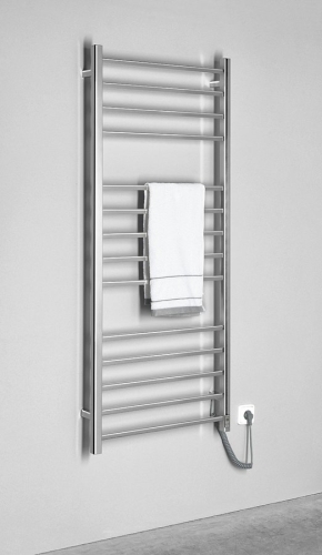 Sapho ESKINADO 600x1500mm elektromos törölközőszárító radiátor időzítővel, inox ER450T