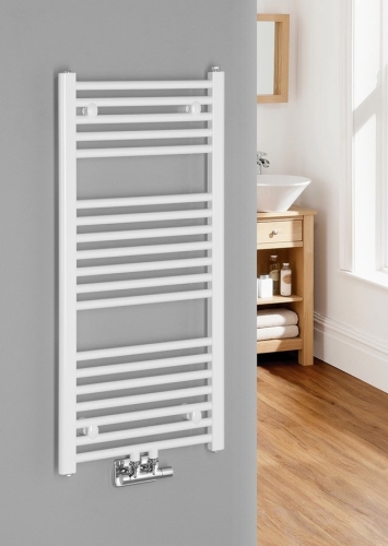 Sapho AQUALINE DIRECT Fürdőszobai radiátor, középső bekötéssel, 450x990mm, 415W, fehér ELM94