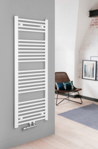 Sapho AQUALINE DIRECT 450x1320mm fürdőszobai radiátor középső bekötéssel, fehér ELM34