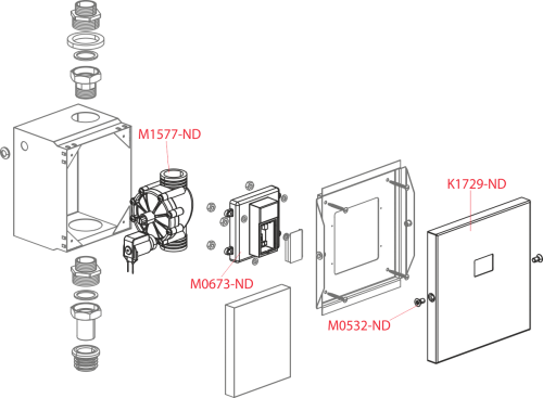 Alcaplast ASP3-K Automata WC öblítő, fém, 12 V (hálózati)