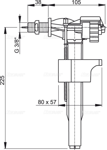 Alcaplast A16 3/8