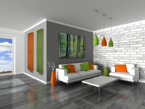 Radeco TORGET BIS 1 design fűrdőszobai radiátor (1245 W, króm, 1800x334 mm)
