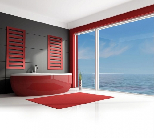 Radeco ESCALERA 1 design fűrdőszobai csőradiátor (425 W, színes, 830x550 mm)