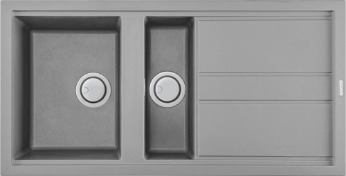 Elleci Best 475 egy medence gyümölcsmosóval, csepegtetővel, M79 Aluminium LMB47579