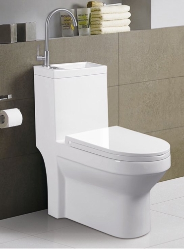 AQUALINE HYGIE monoblokkos WC, ülőkével, mosdóval PB104