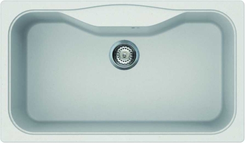 Elleci Fox 360 egy medencés gránit mosogató, G68 Bianco LGF36068