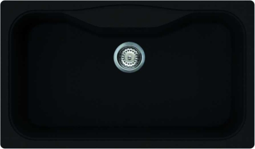 Elleci Fox 360 egy medencés gránit mosogató, G40 Nero LGF36040