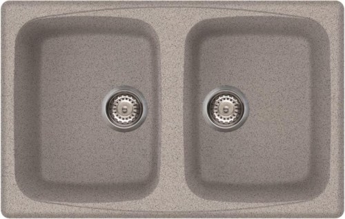 Elleci Master 350 két medencés gránit mosogató, G55 Grigio Pietra LGM35055