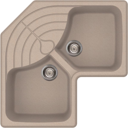 Elleci Master CORNER sarok gránit mosogató, G51 Avena LGMCOR51
