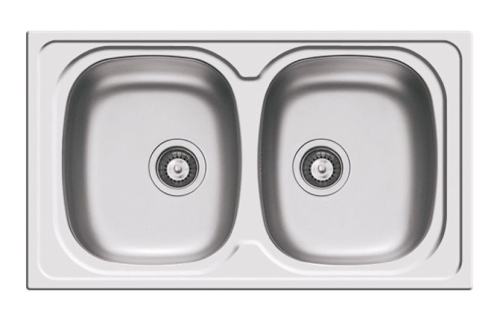 Elleci Osaka 450 inox két medencés rozsdamentes mosogató LIO450SAC