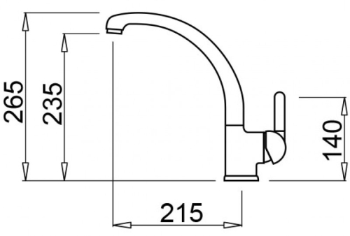 Elleci Po mosogató csaptelep, M73 Titanium MMKPO73