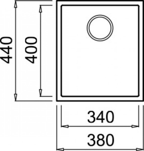 Elleci Quadra 100 egy medencés gránit mosogató, M79 Aluminium LMQ10079