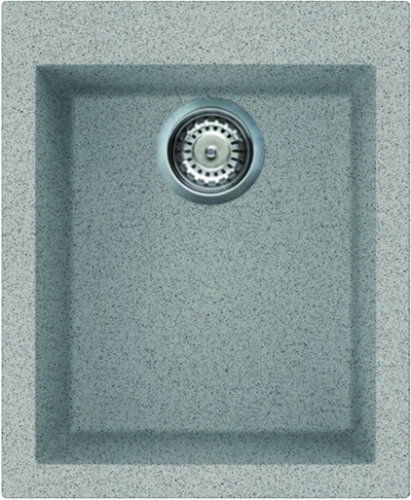Elleci Quadra 100 egy medencés gránit mosogató, G55 Grigio Pietra LGQ10055