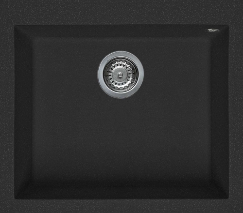 Elleci Quadra 105 egy medencés gránit mosogató G54 Nero Pietra LGQ10554