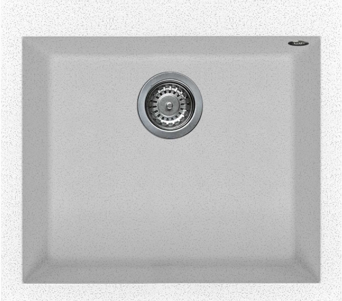Elleci Quadra 105 egy medencés gránit mosogató G52 Bianco Pietra LGQ10552