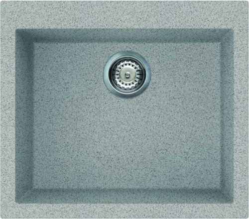 Elleci Quadra 105 egy medencés gránit mosogató G55 Grigio Pietra LGQ10555