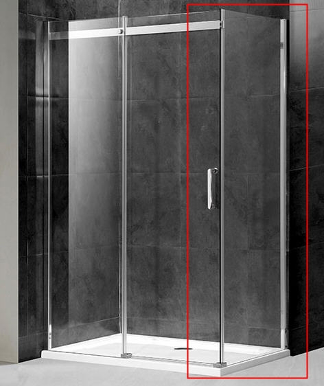 Niwell Lia zuhanyfal MILLA zuhanyajtóhoz 80 cm NWZO-LIA80