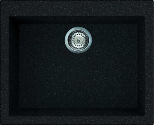 Elleci Quadra 110 egy medencés gránit mosogató G54 Nero Pietra LGQ11054