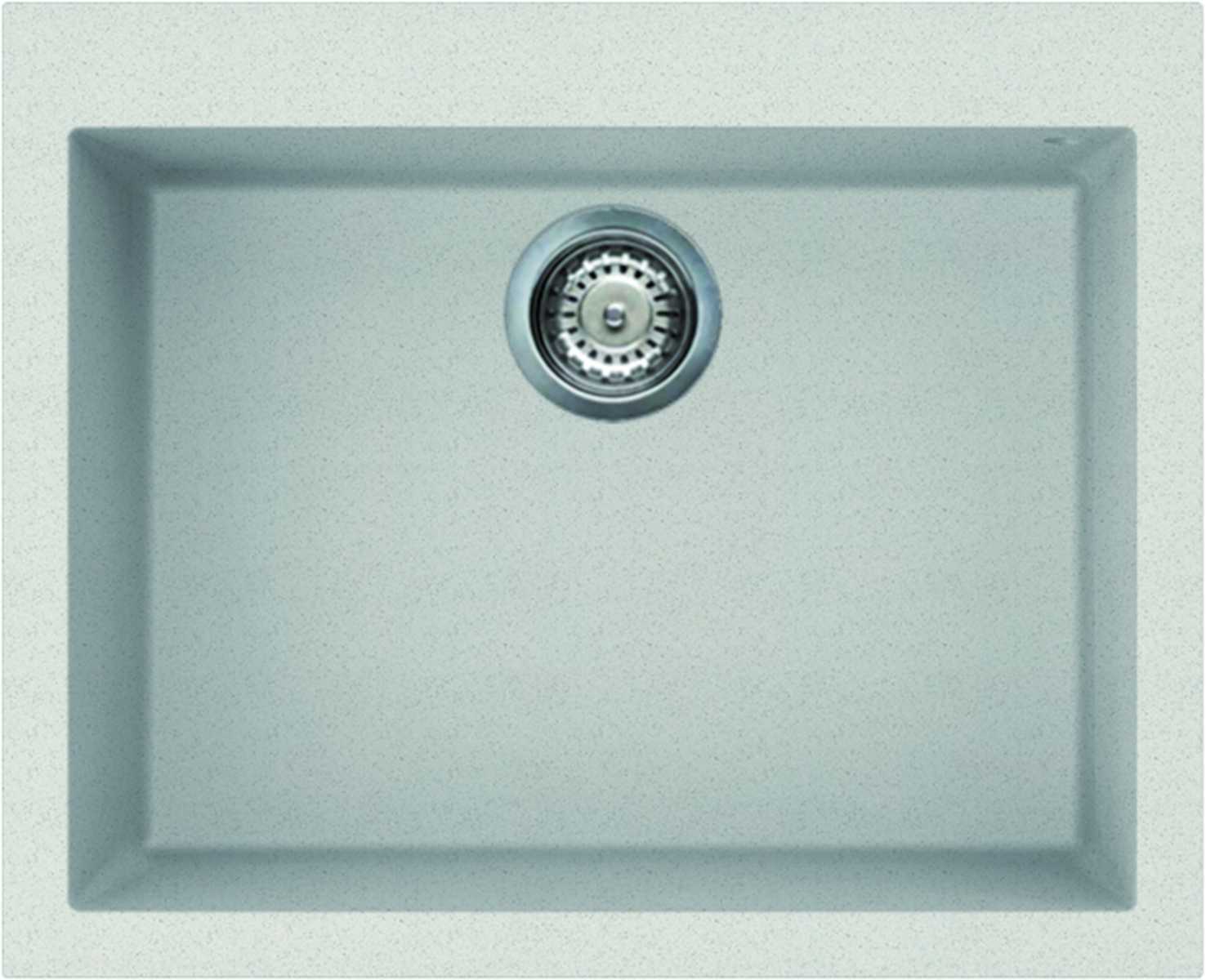 Elleci Quadra 110 egy medencés gránit mosogató G52 Bianco Pietra LGQ11052