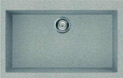 Elleci Quadra 130 egy medencés gránit mosogató G55 Grigio Pietra LGQ13055